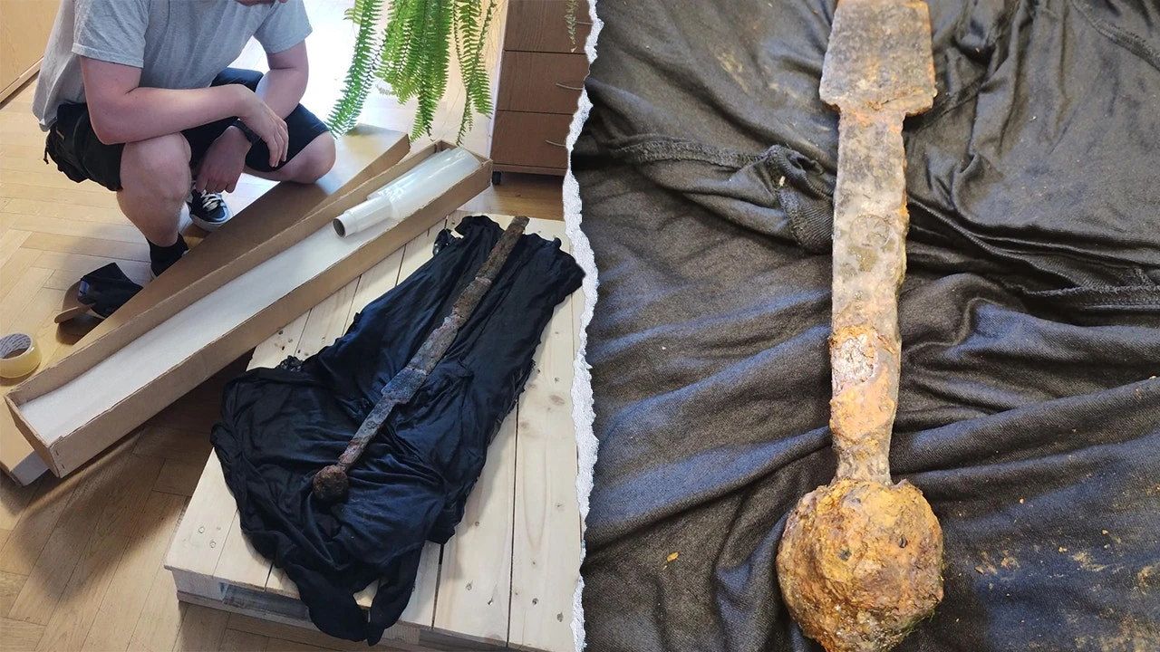 Angler expecting a fish pulls up rare 700-year-old sword: ‘Real treasures’