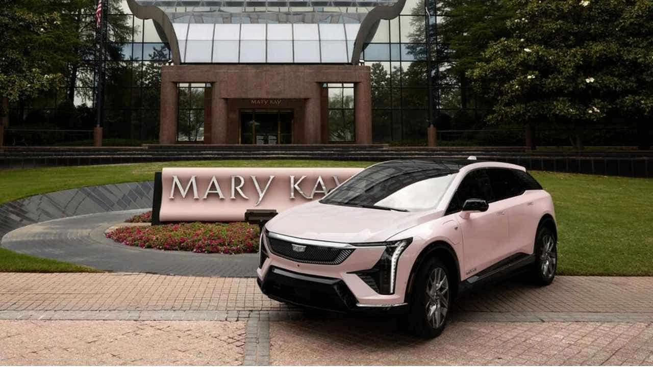Mary Kay's iconic pink Cadillac shifts to fully electric