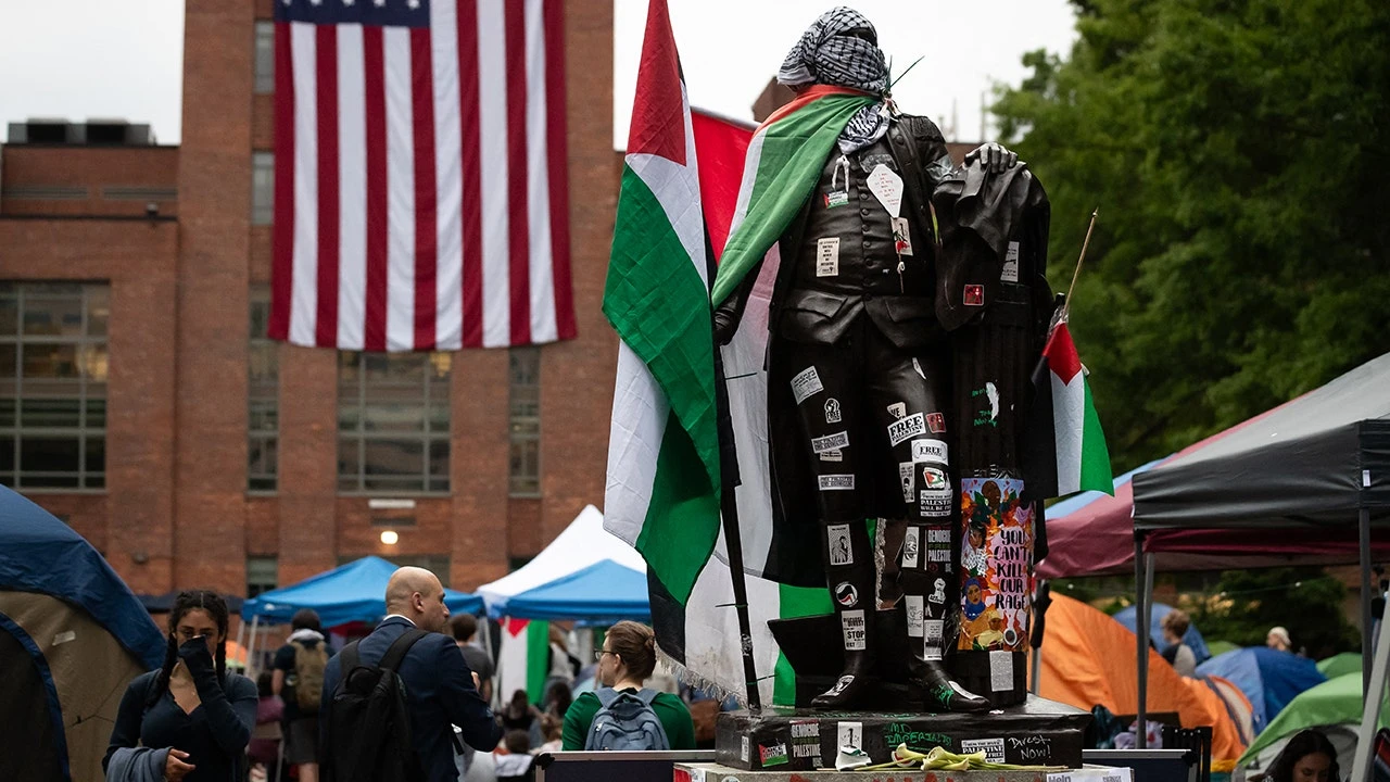 Pro-Palestinian conference panelist calls US ‘evil,’ urges ‘destroying the idea of America’