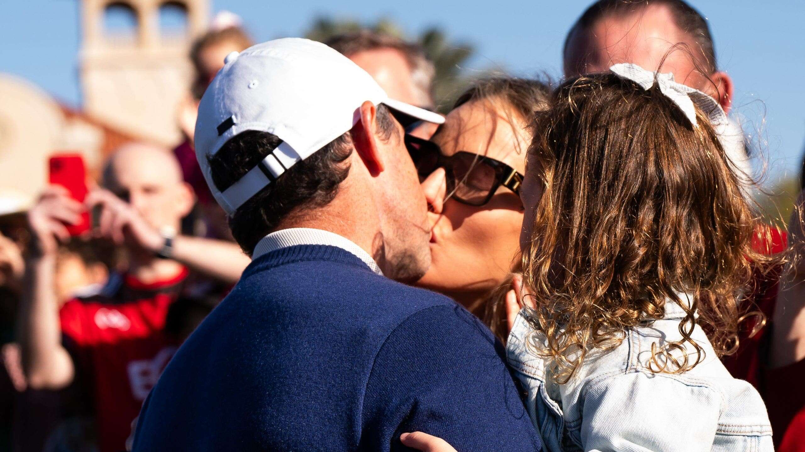 Rory McIlroy and wife, Erica, share celebratory kiss at Players Championship as divorce drama seems in past