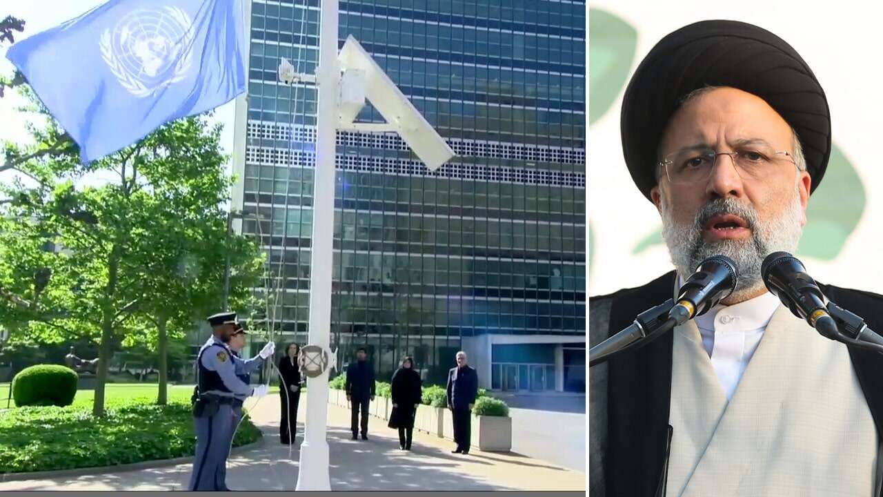 Critics slam UN after it lowers flag to half-staff in honor of 'mass murderer' Iranian president