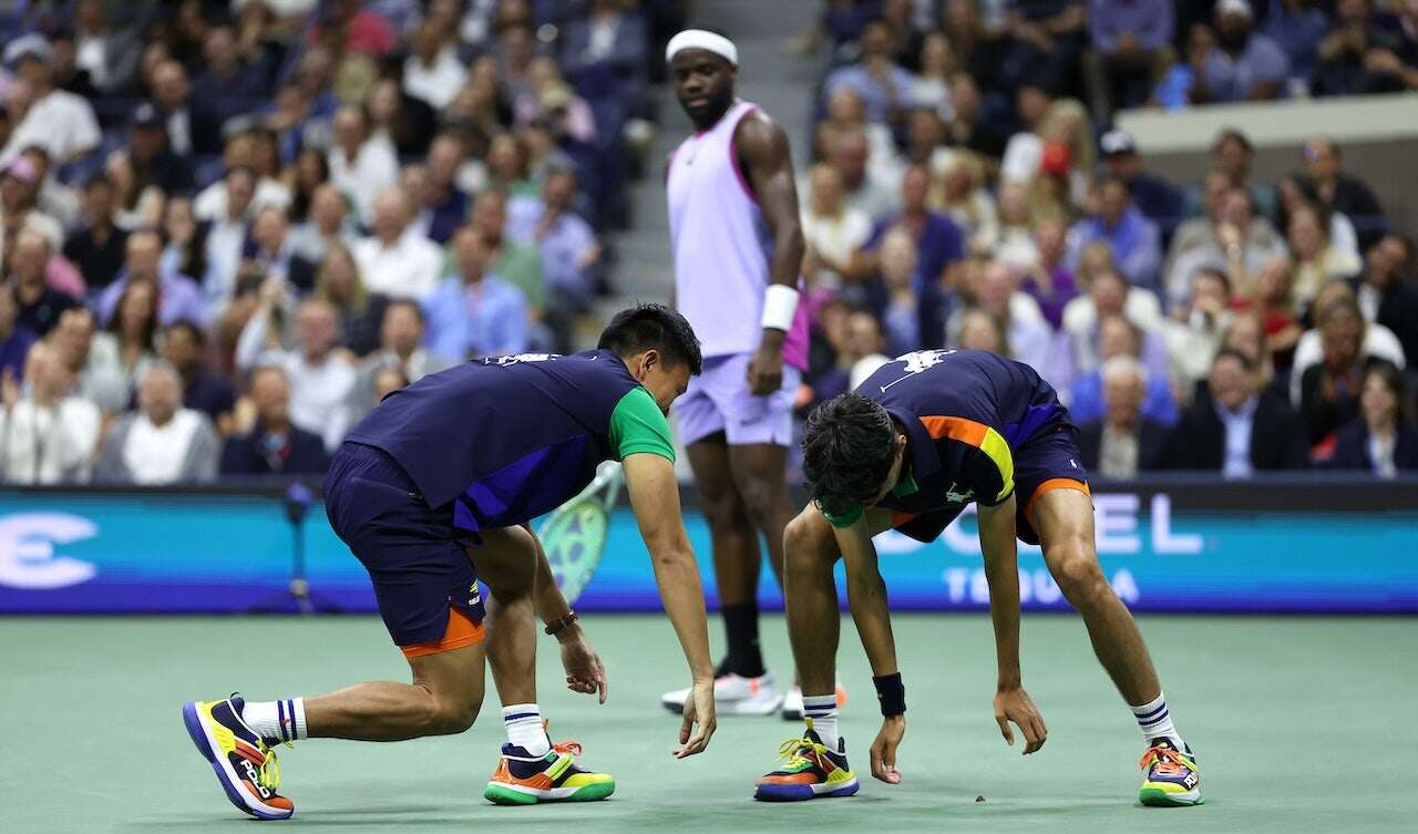 US Open ball boy ignites crowd by chasing down insect that stopped play