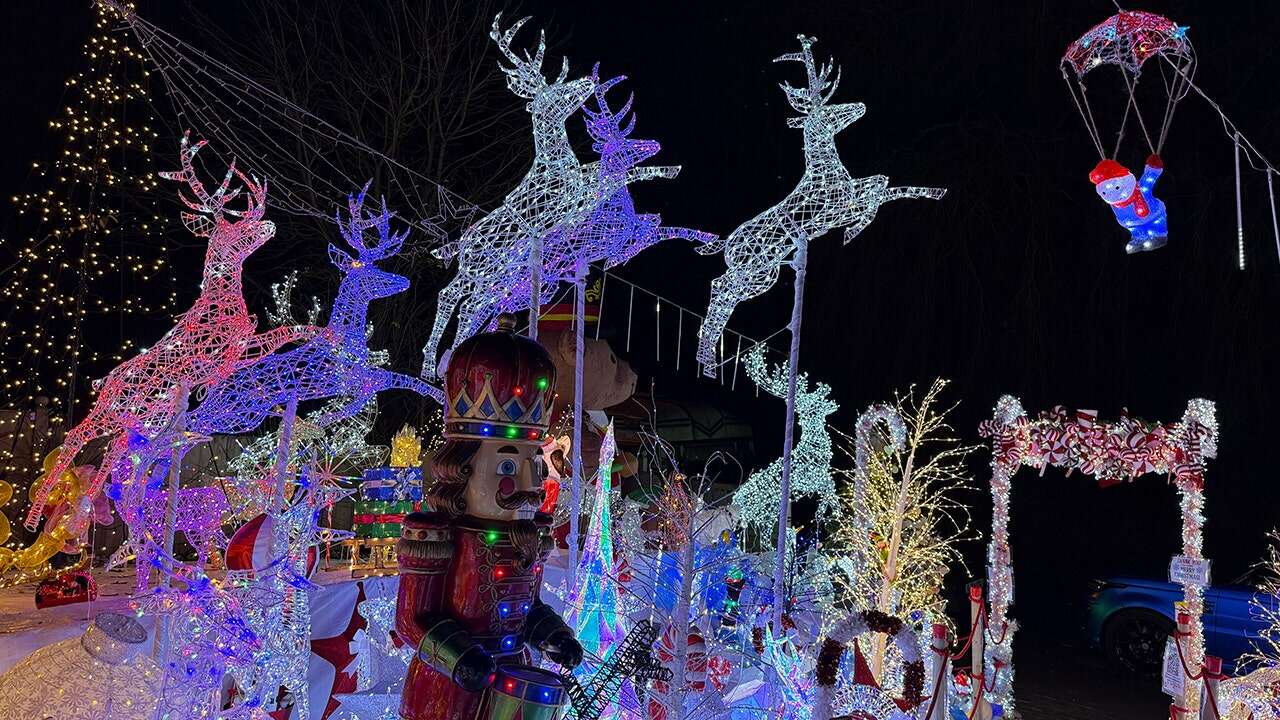 Visitors flock to winter wonderland light display in honor of family's late son