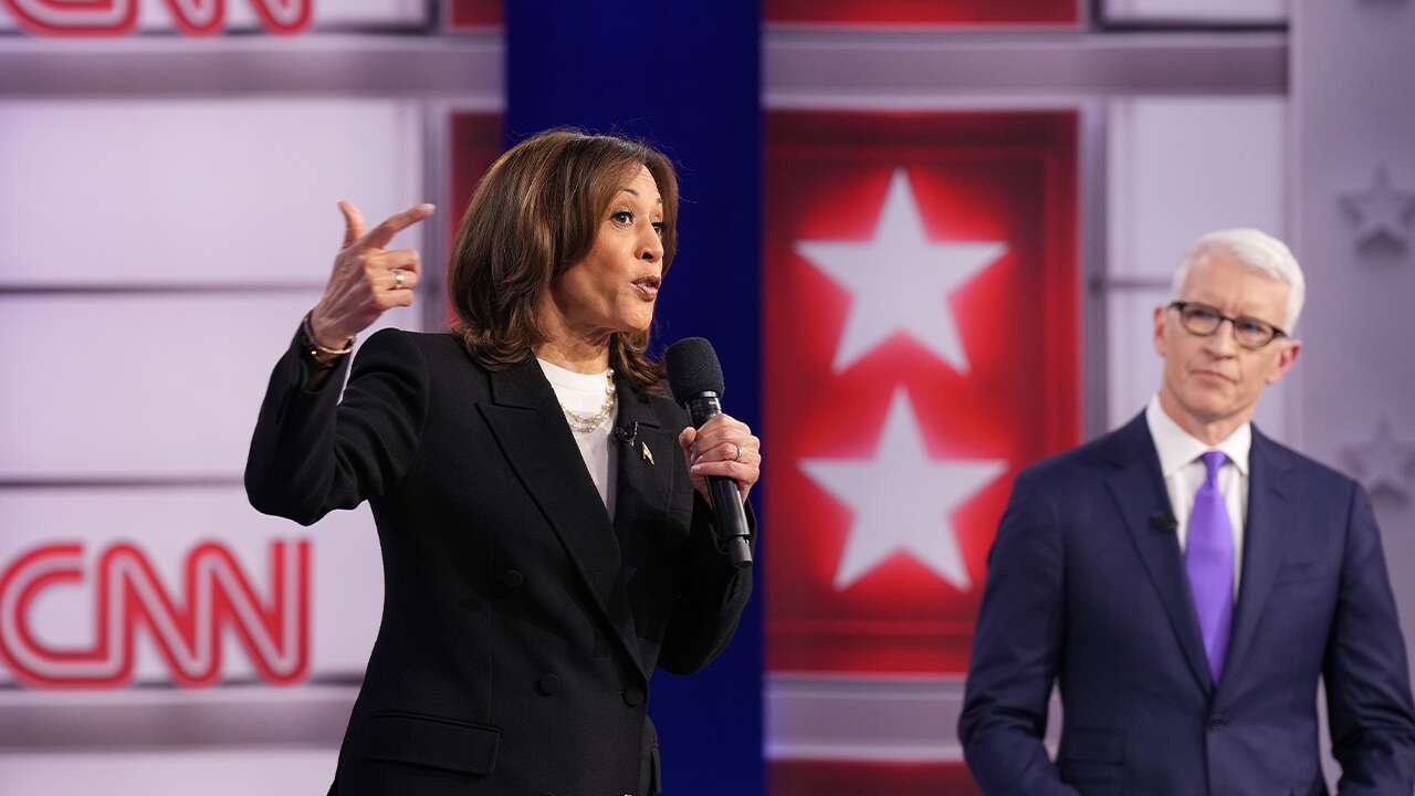 Harris cites Trump more than two dozen times while pressed for policy issues in CNN town hall