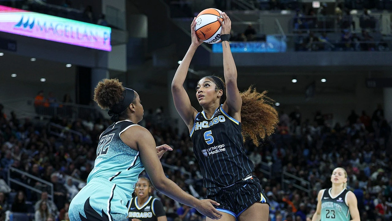 Angel Reese's shooting woes highlighted in viral sequence as Liberty dominate Sky