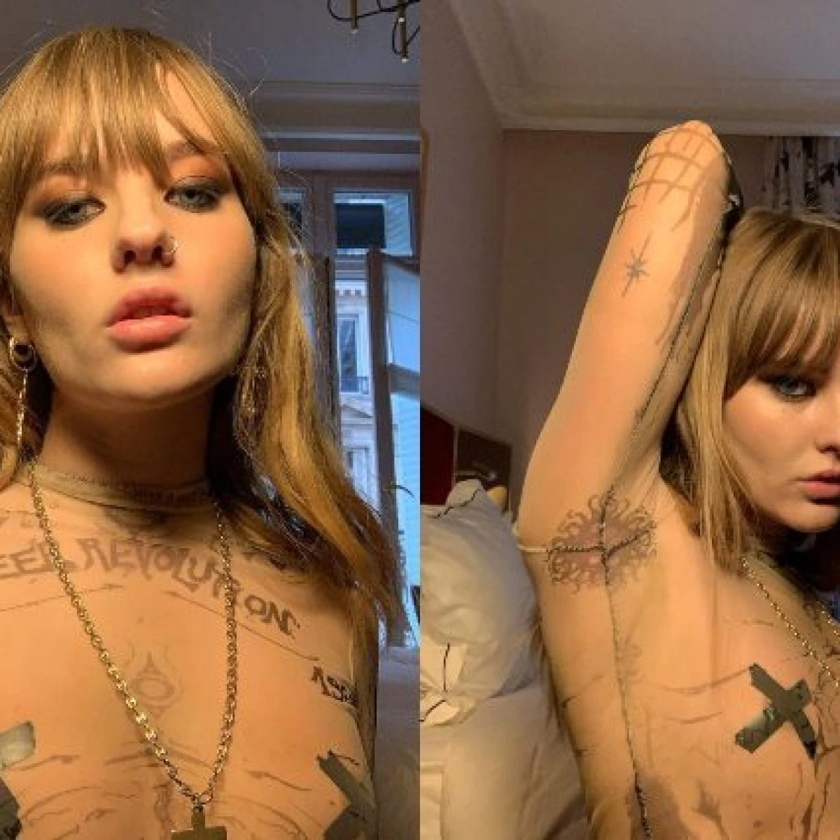 Victoria dei Maneskin indossa il top con le ascelle pelose: il nuovo look è da regina “queer”