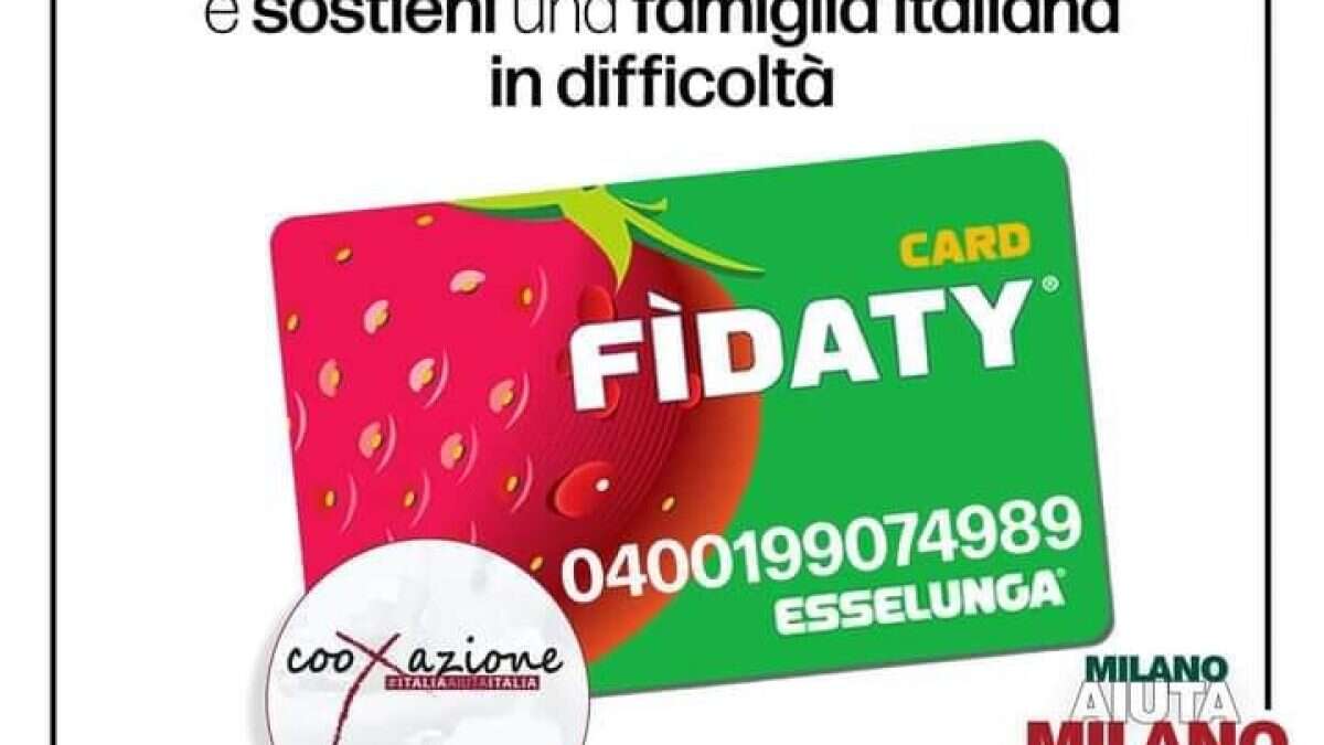 Onlus avvia una raccolta punti del supermercato solo per famiglie italiane: scoppia la polemica