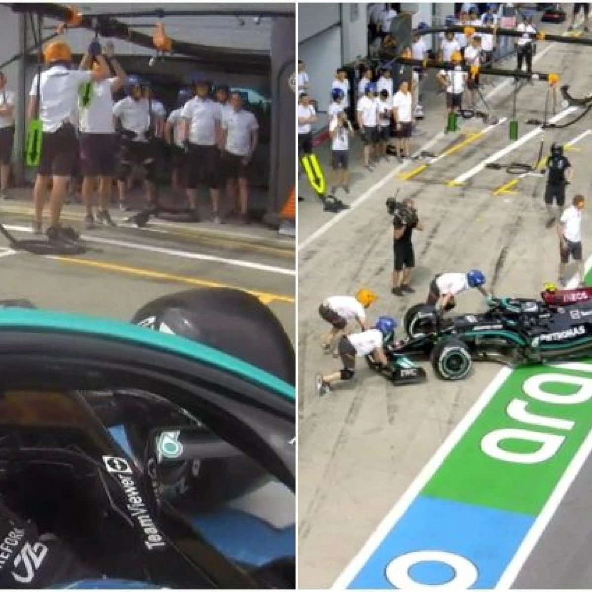 Bottas va in testacoda nella pit-lane: tragedia sfiorata al Red Bull Ring