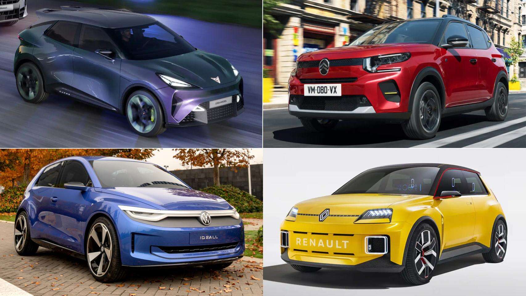 Cupra Raval, VW ID.2, Renault 5, Citroën C3: los coches eléctricos de 25.000€ que llegan en 2024 y 2025