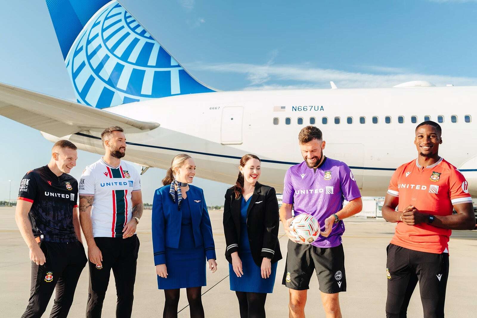 United Airlines debuts new amenity kits, pajamas in Wrexham AFC tie-up