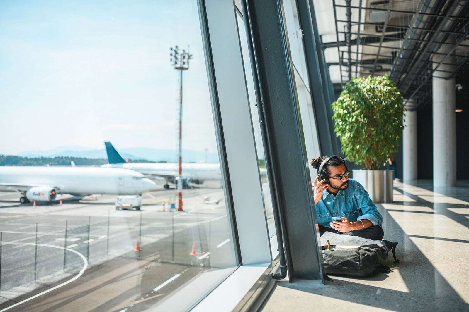 Make your next flight fly by with Audible