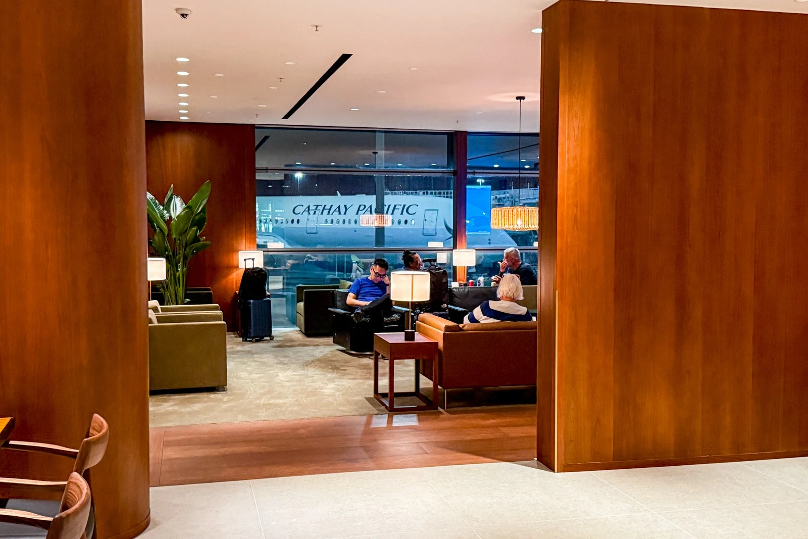 First look: The Bridge airport lounge in Hong Kong feels like a chic members club — and it has an epic noodle bar