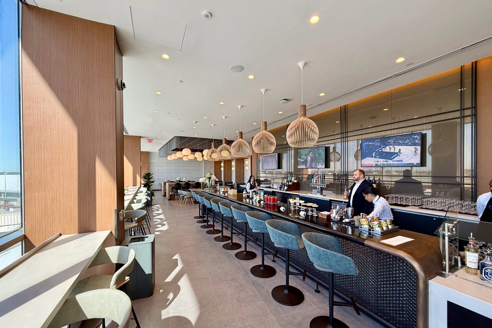 First look: American’s new Flagship Lounge and Admirals Club in Philly shine in big debut
