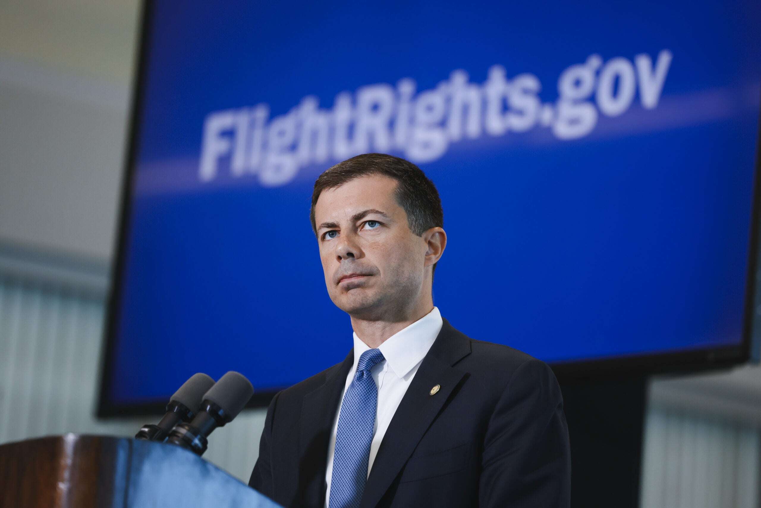 DOT Secretary Pete Buttigieg tells TPG air travel is improving, but air traffic control issues linger