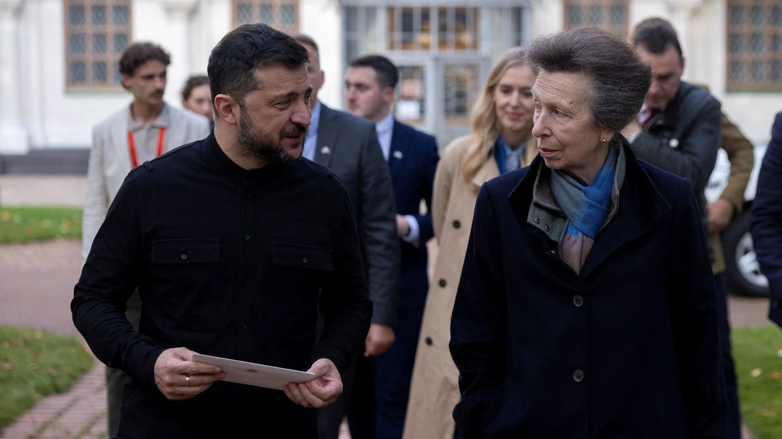 Princess Anne make surprise Ukraine visit - and leaves a personal tribute