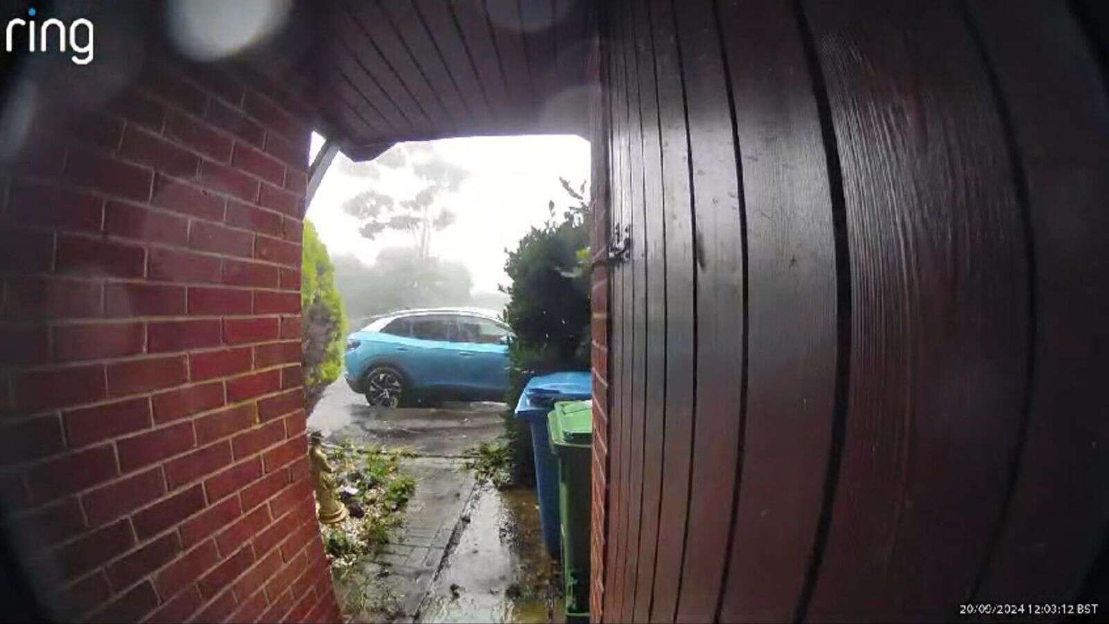 Watch tornado strike Hampshire - bringing down trees, damaging buildings