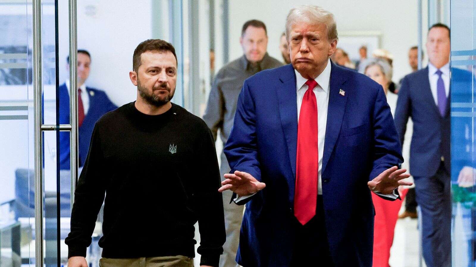 Trump meets Zelenskyy after complaining Ukrainian leader 'refuses' to do deal to end war