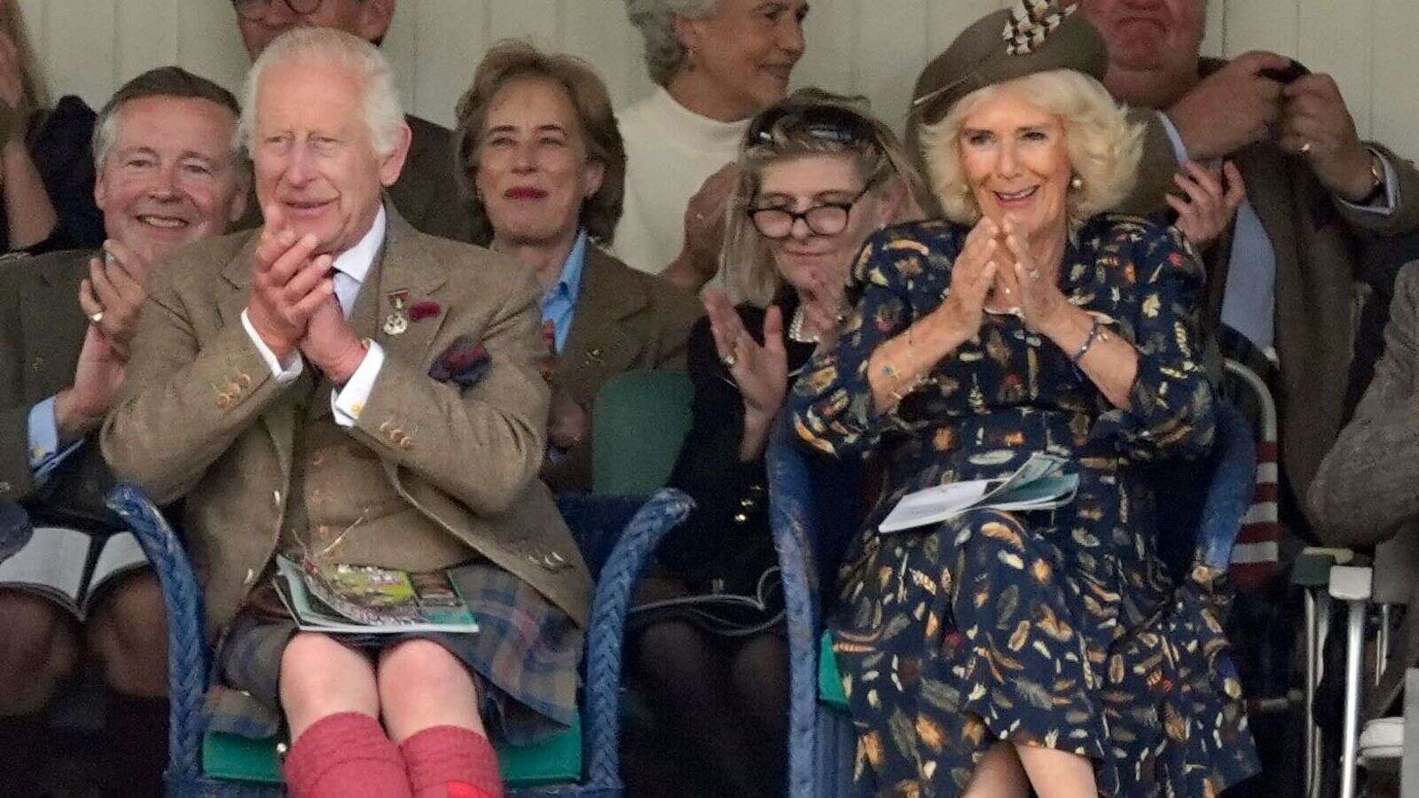 King and Queen get warm welcome at an unexpectedly hot Braemar Gathering