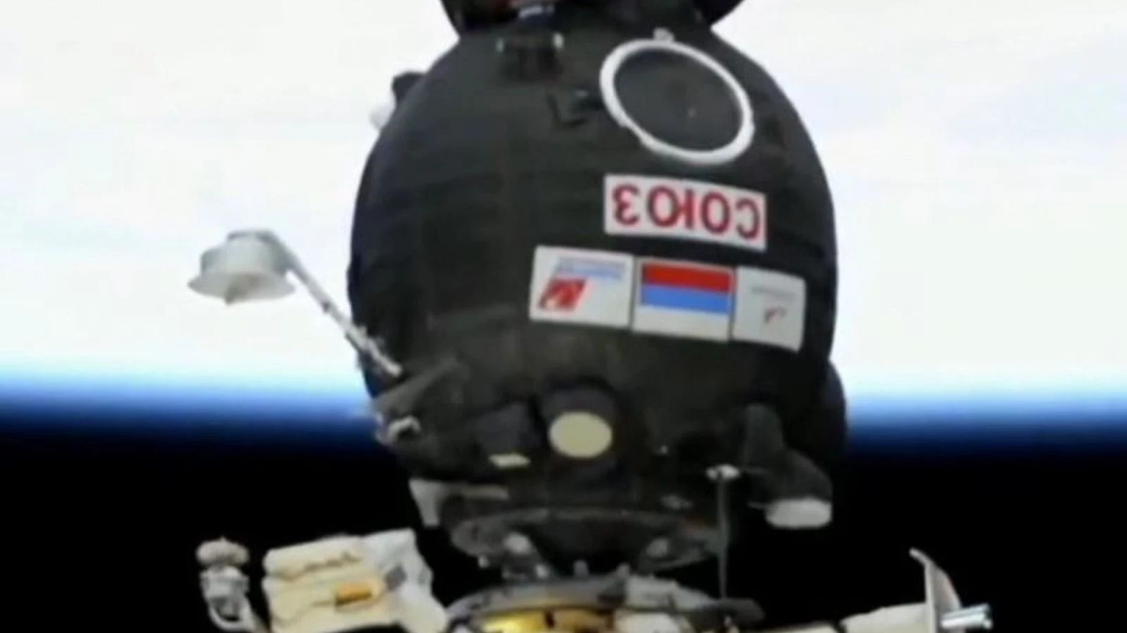 Soyuz spacecraft docks with ISS