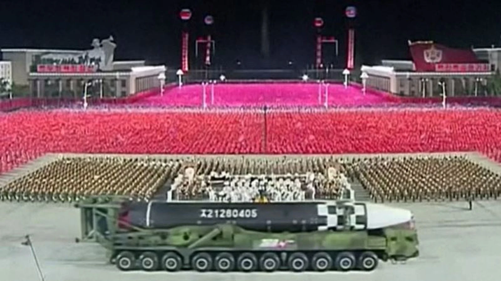 'New missile' displayed during N Korea parade