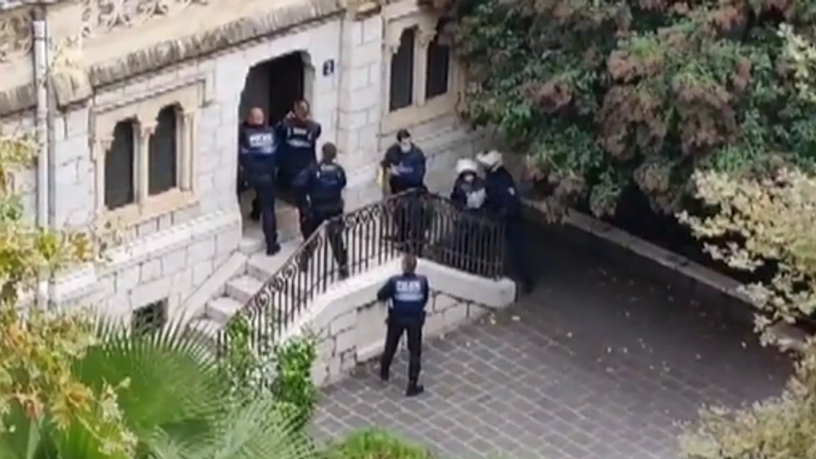 Shots fired as police storm church