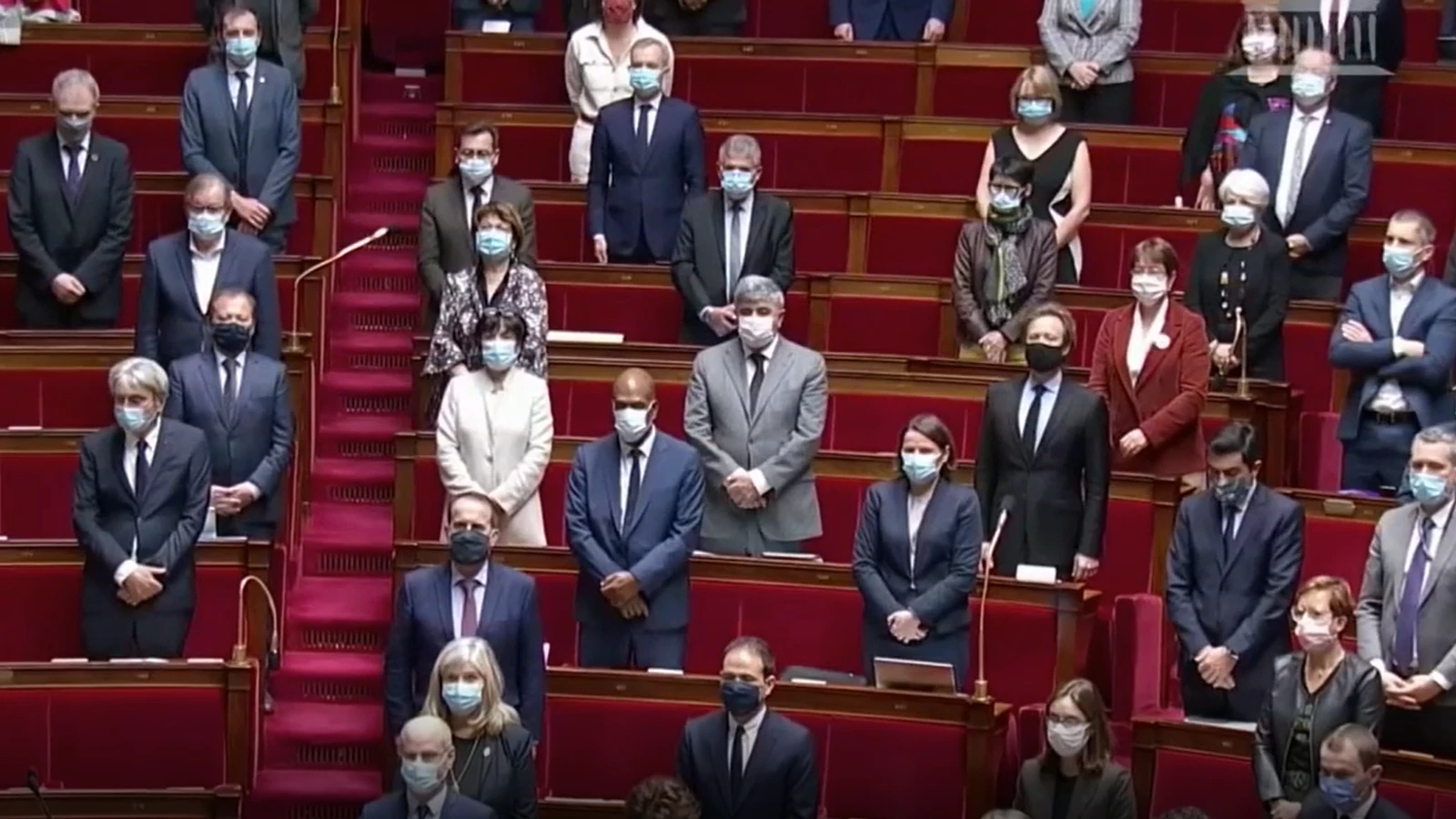 MInute's silence held in French national assembly
