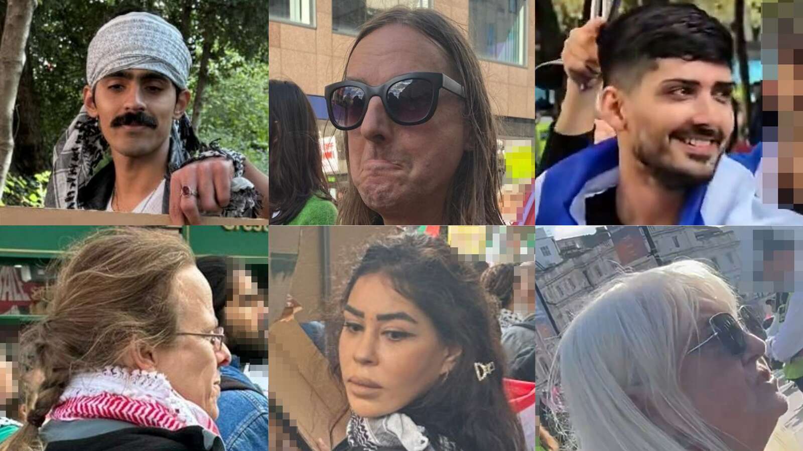 Do you know these people? Police appeal for help identifying people at Middle East protests