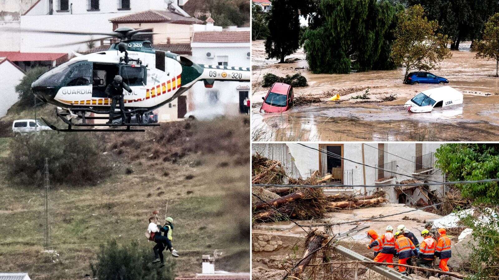 People 'trapped like rats' as flash floods kill dozens in Spain and leave towns under water | Latest