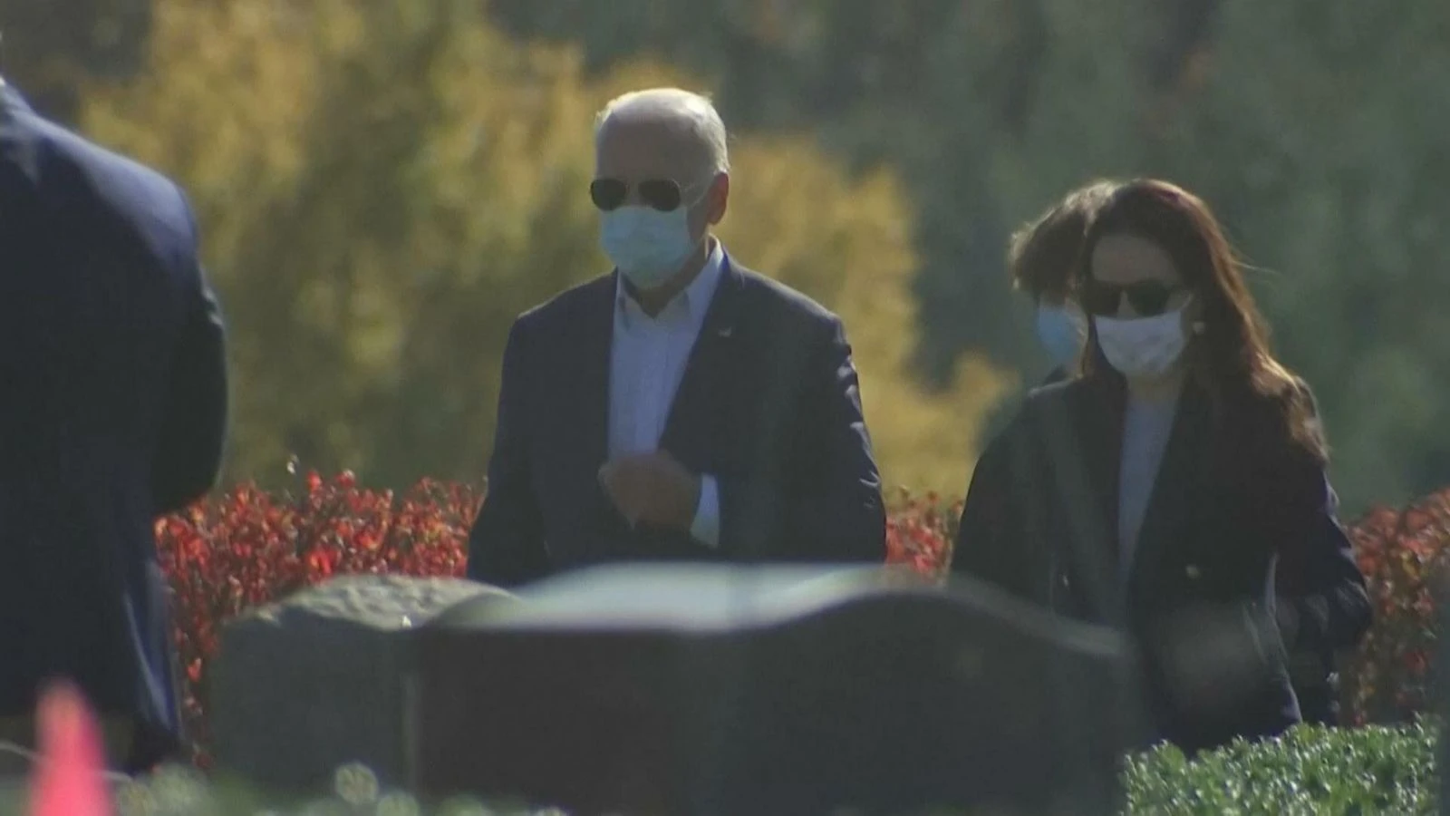 President-elect Joe Biden arrives at church