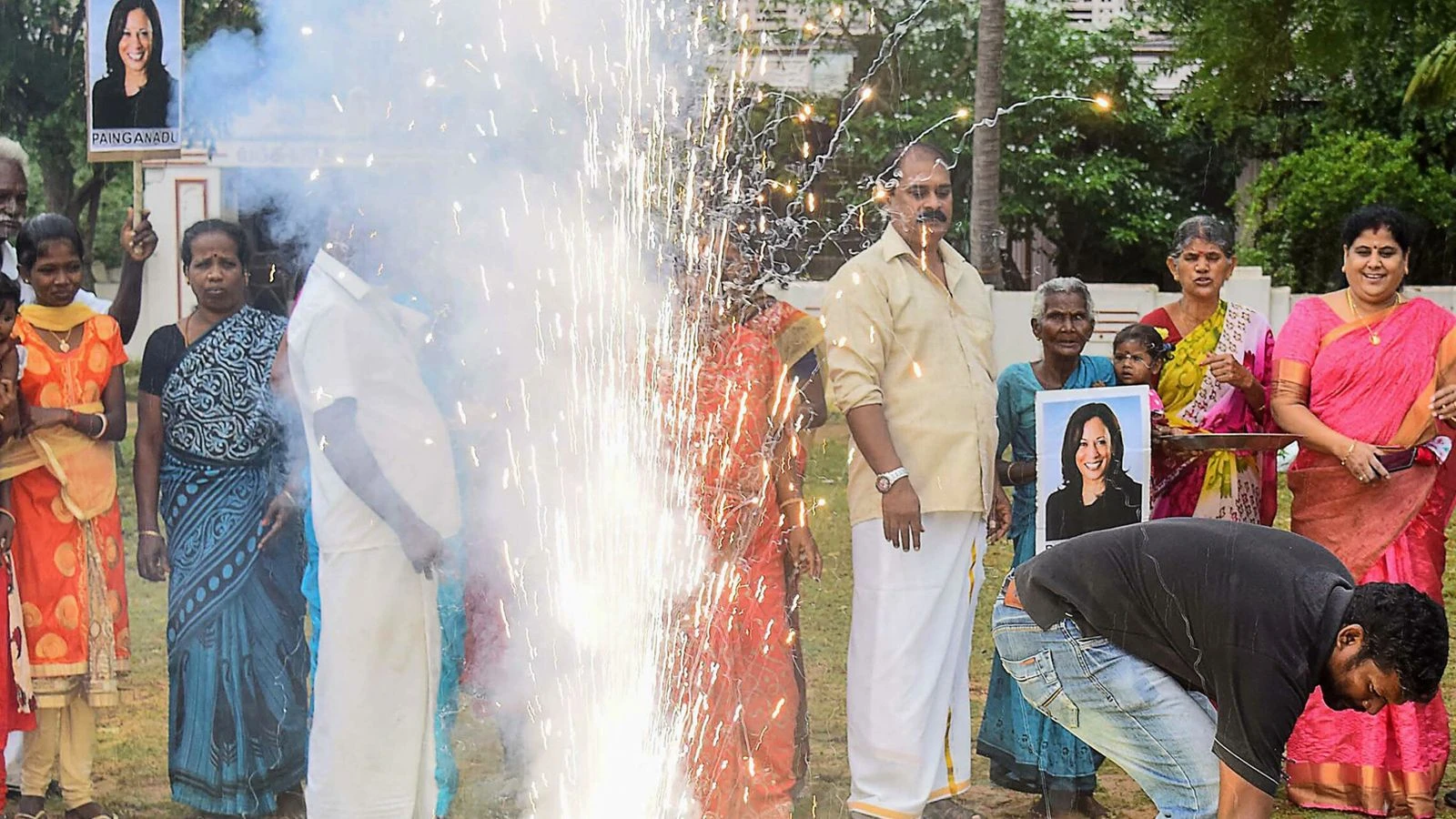 Harris win sparks celebration in Indian village