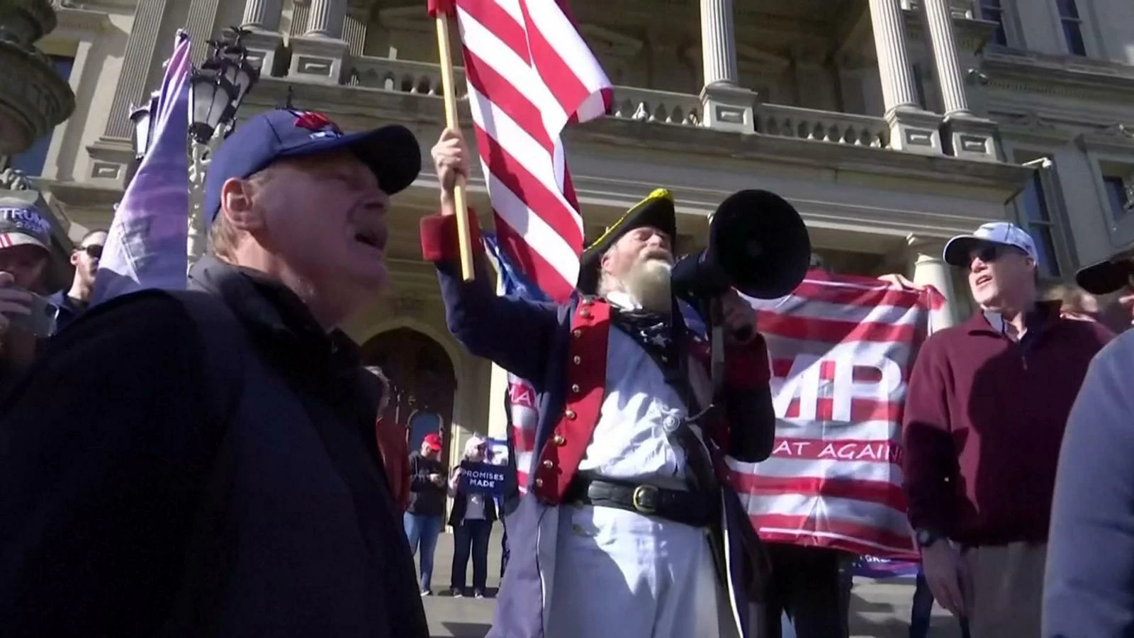 'USA!' - Defiant Trump supporters react to Biden victory