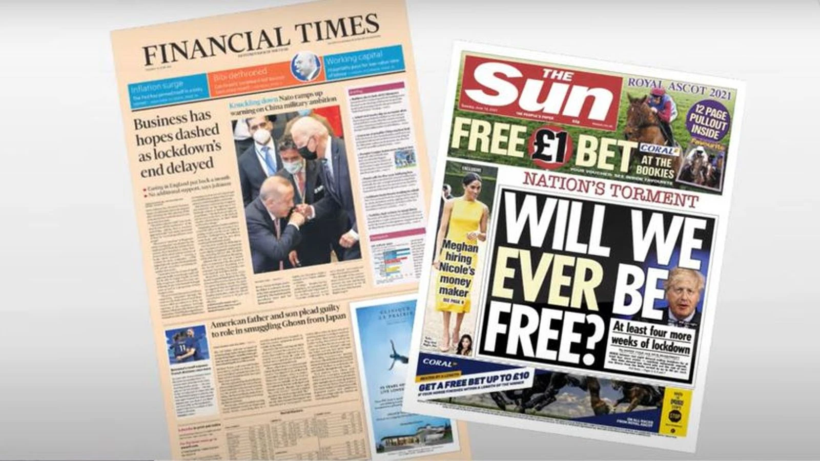 Tuesday's national newspaper front pages