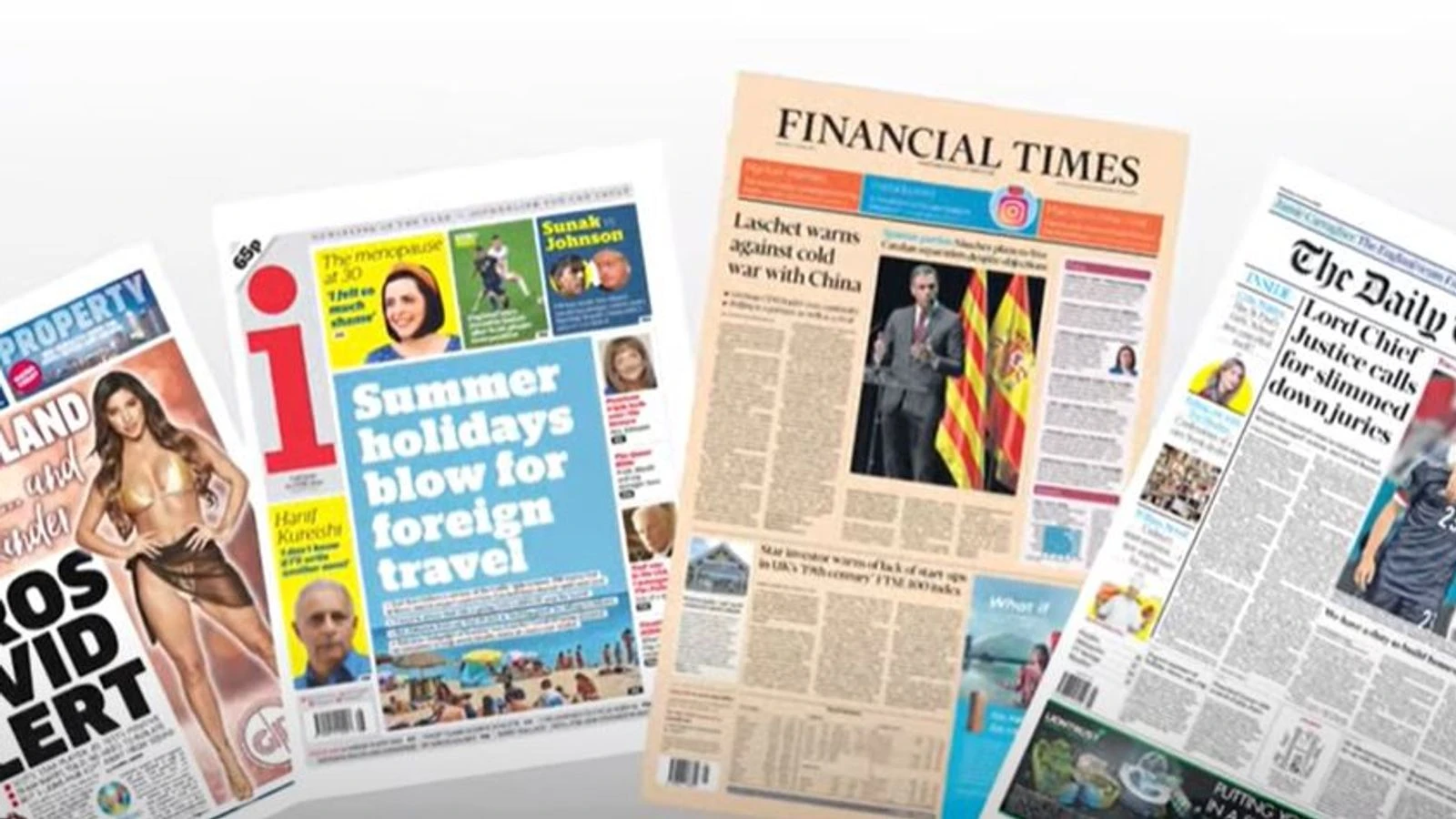 Tuesday's national newspaper front pages