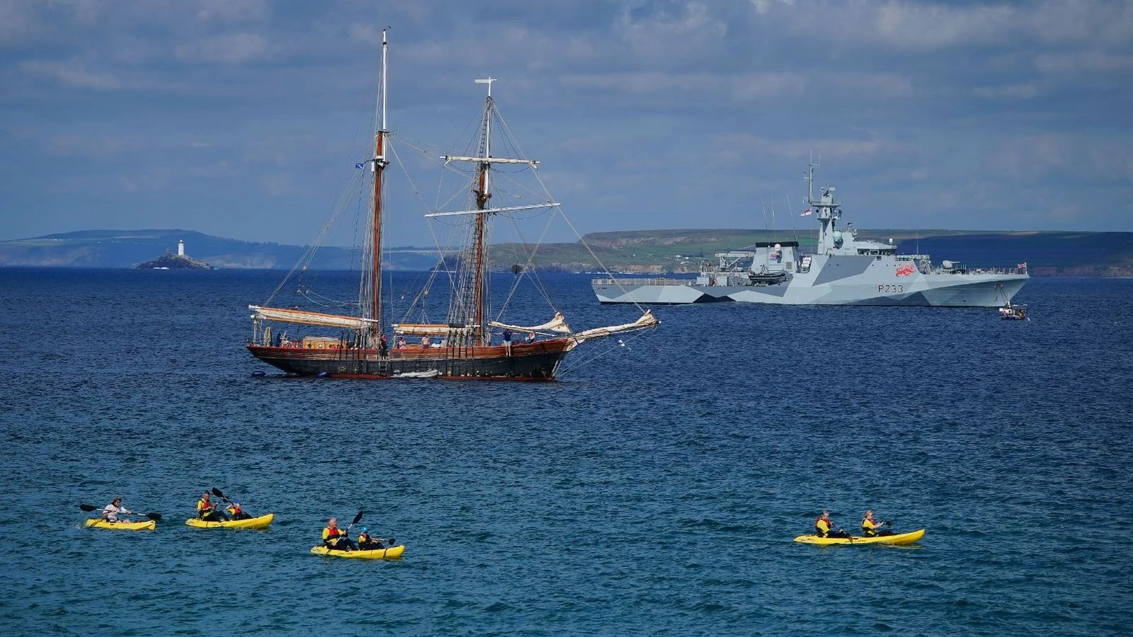 Navy patrols, beach-front radar and thousands of officers on duty as G7 leaders arrive