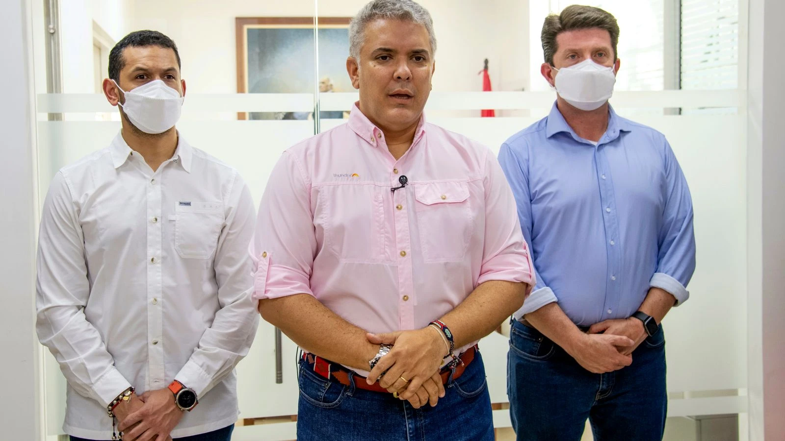 Helicopter carrying Colombian president shot at in 'cowardly' attack