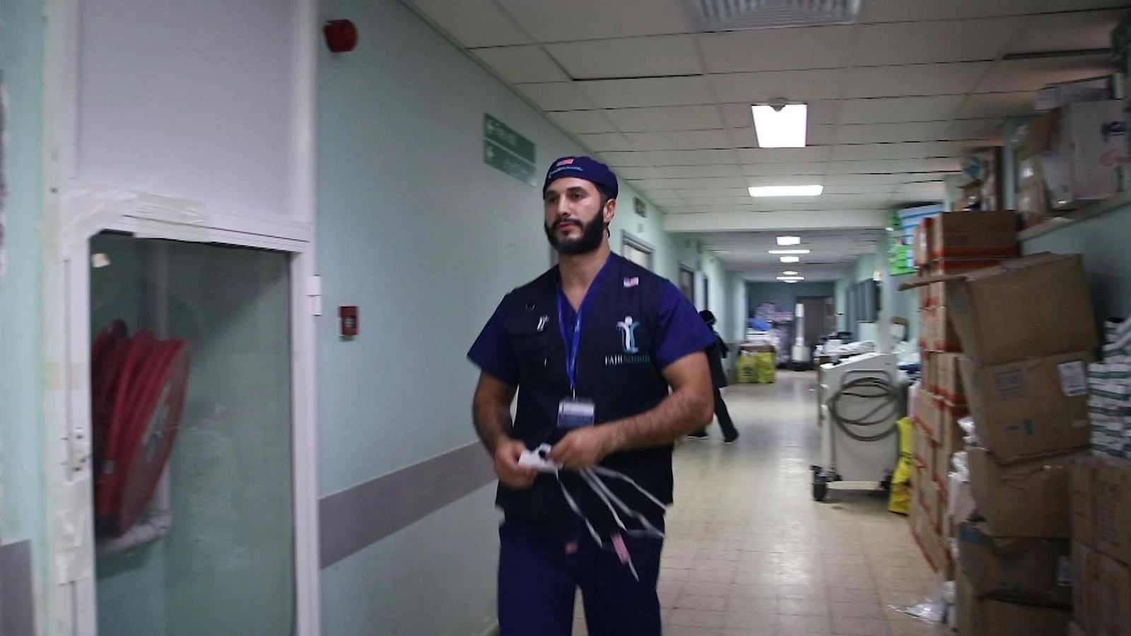 Ex-NHS doctor stuck in Gaza says family are 'terrified' but he 'has to keep going'