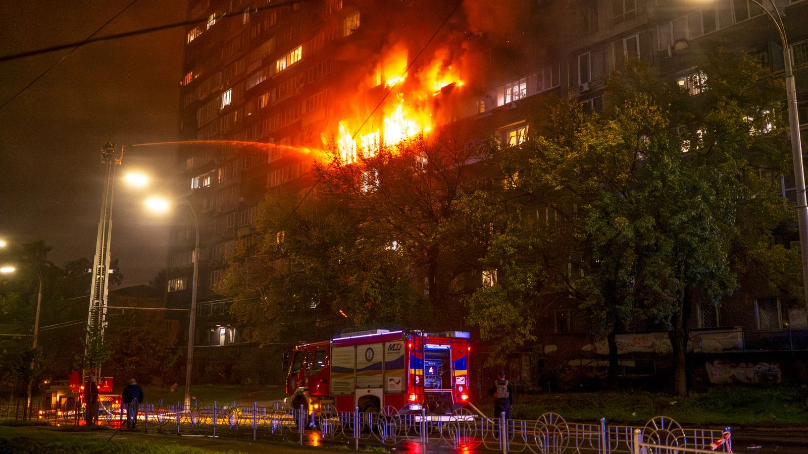 Blackouts in Kyiv as hundreds of drones target Ukraine's energy
