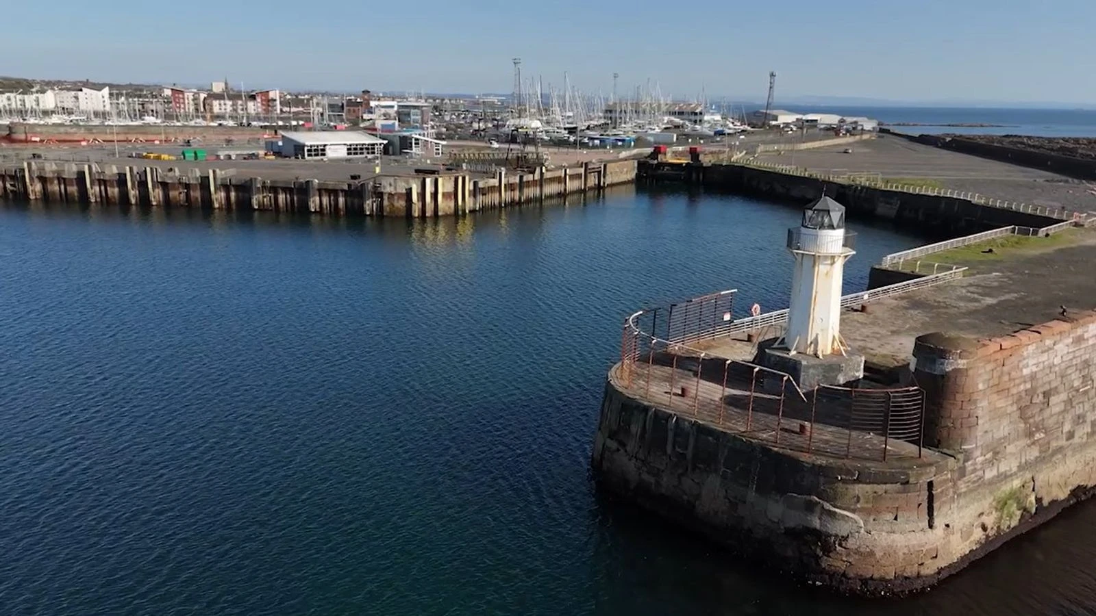 Protests in coastal 'ghost town' where £400m ships don't fit the harbour