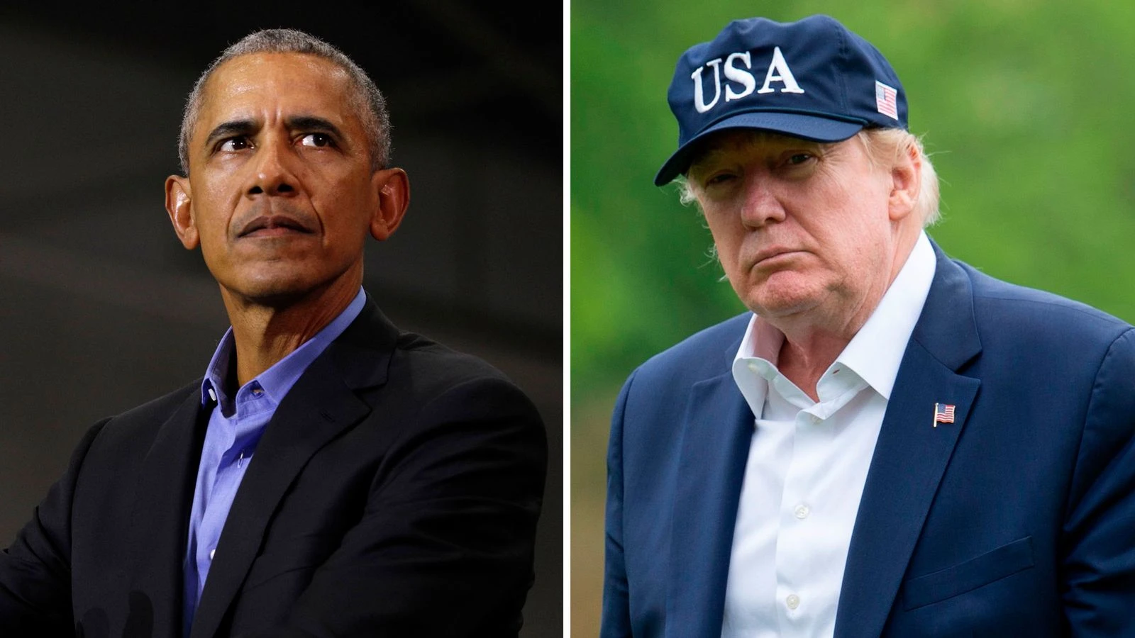 Obama vs Trump on the campaign trail