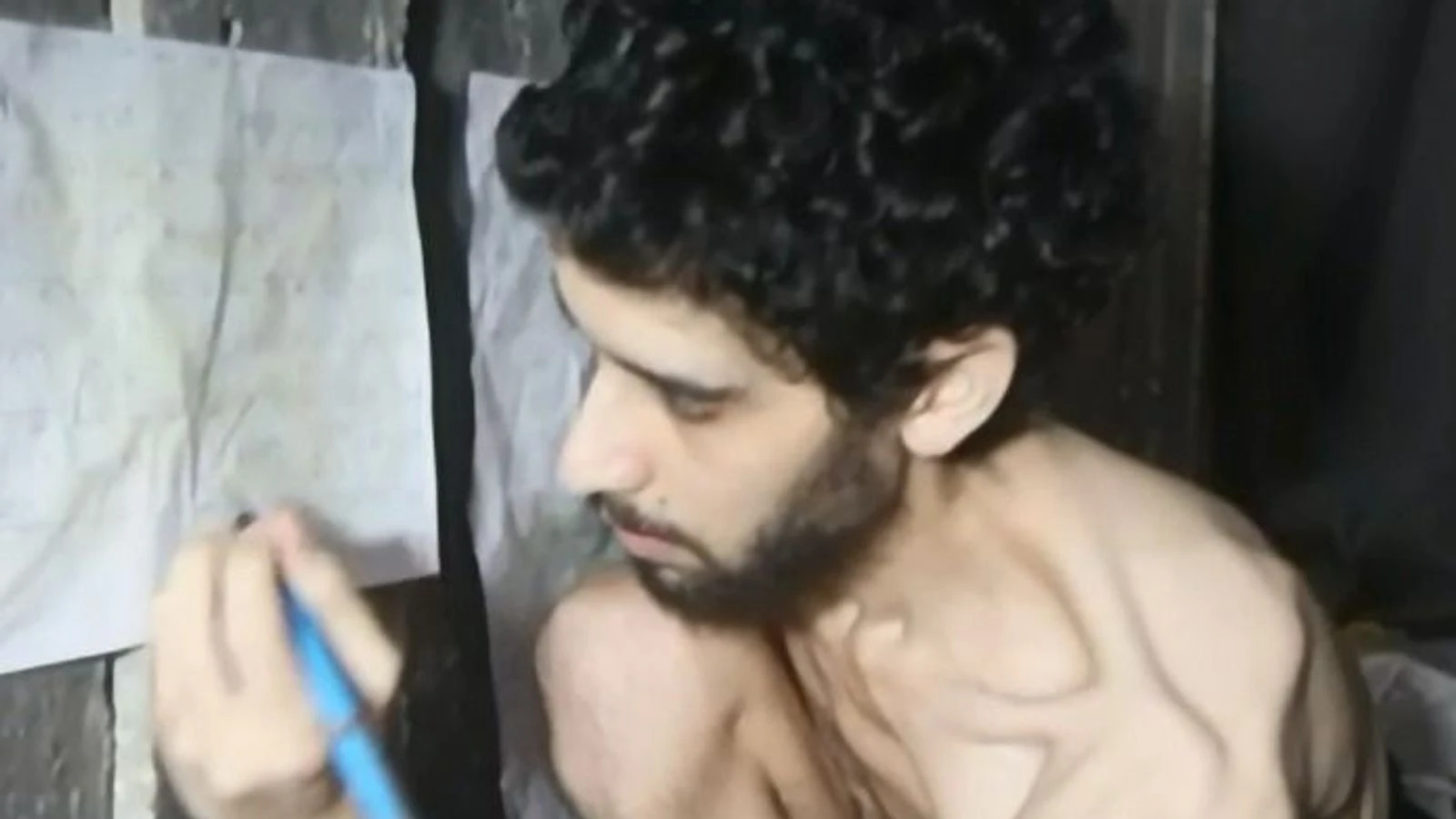 Videos of emaciated Israeli hostage released by Hamas