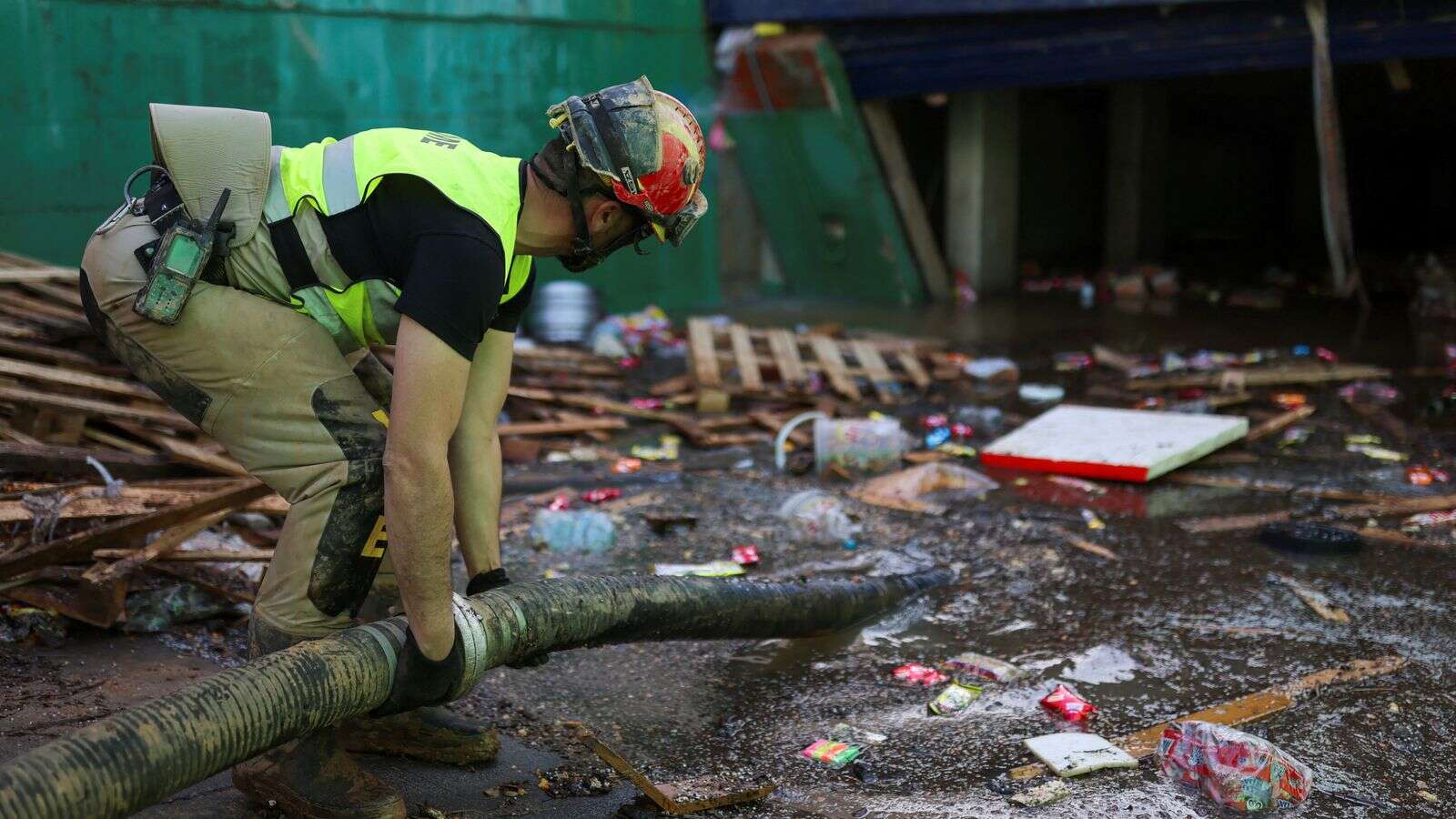 Spanish authorities search flooded underground car park - fearing how many bodies they will find