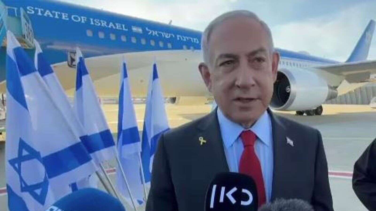 'Victory over Hamas' on agenda as Netanyahu arrives in US for Trump talks