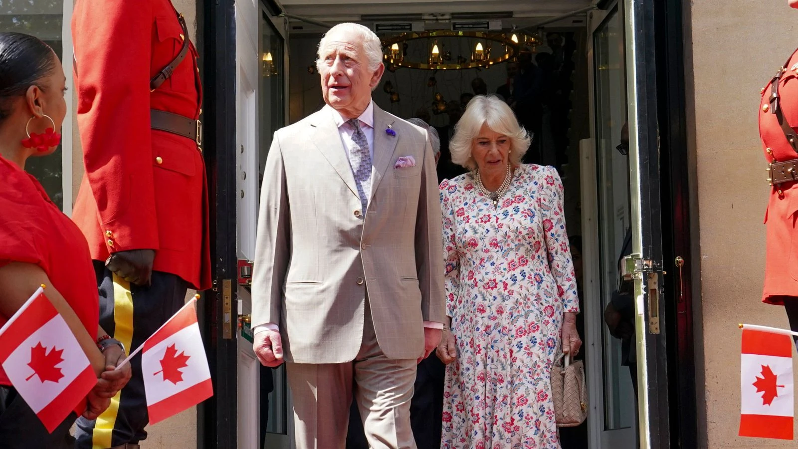 'Momentous occasion' as King heads for Canada