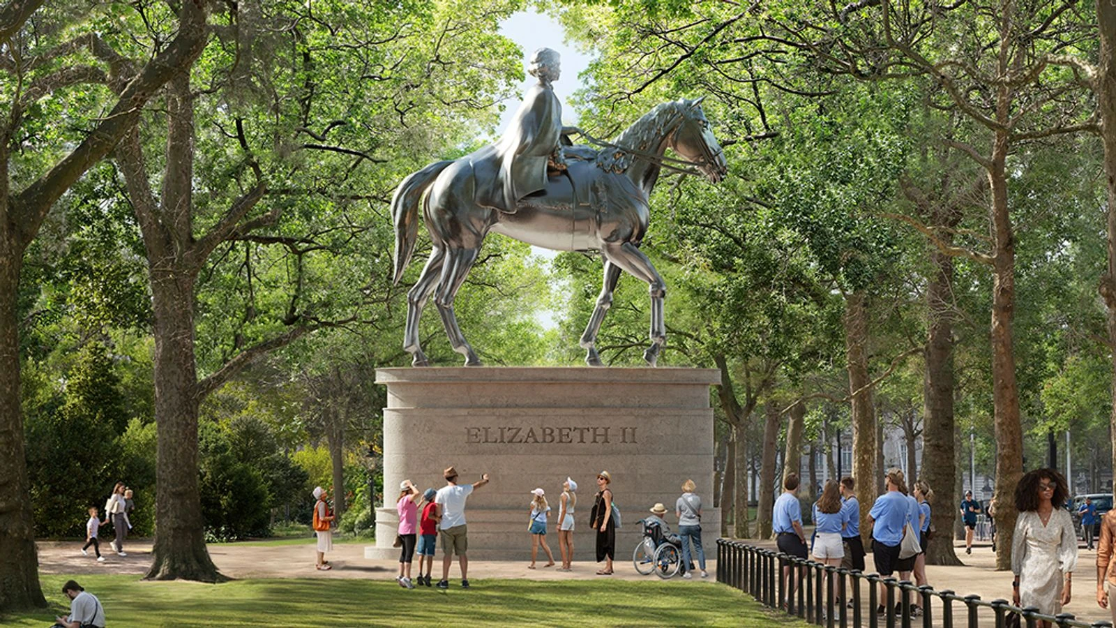 First look at final five designs for Queen Elizabeth II memorial