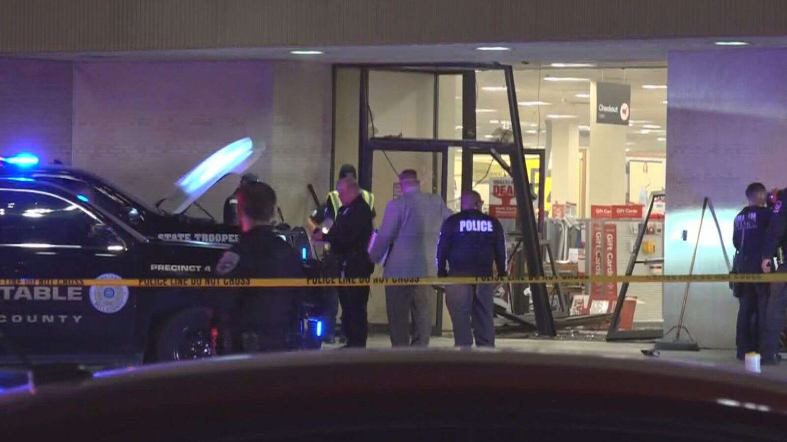 Child, six, among five people injured as truck crashes into US shopping centre