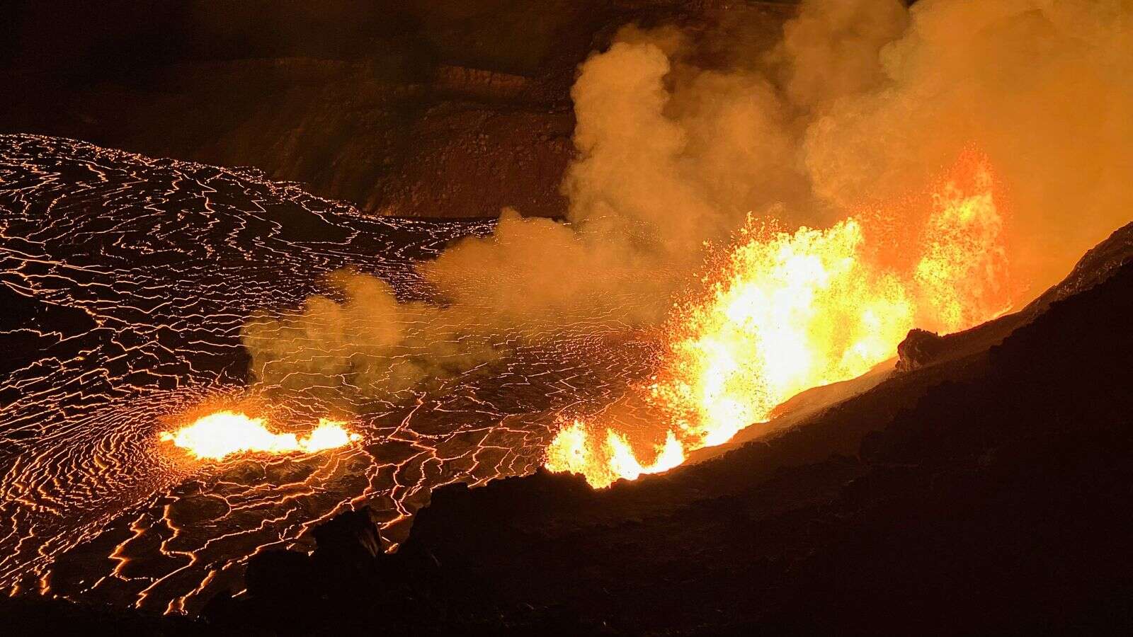 Toddler saved from falling into erupting Hawaii volcano 'in the nick of time'