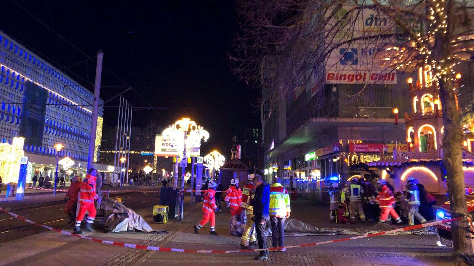 Man arrested after car driven into people in German city | Live updates