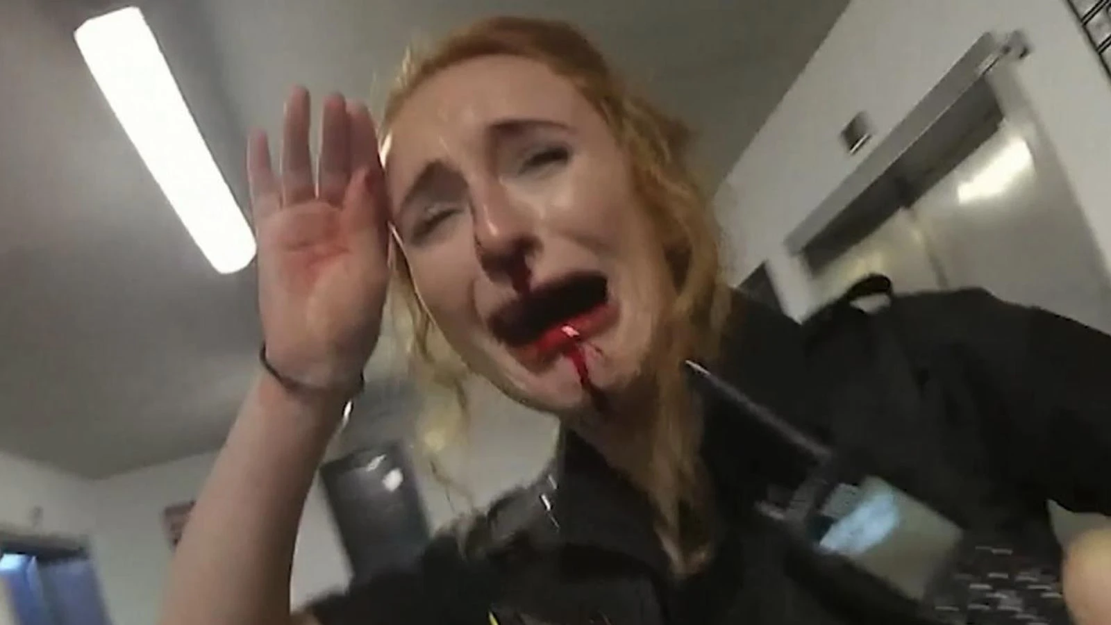 PC attacked in airport brawl was 'terrified' - and says people just filmed on their phones
