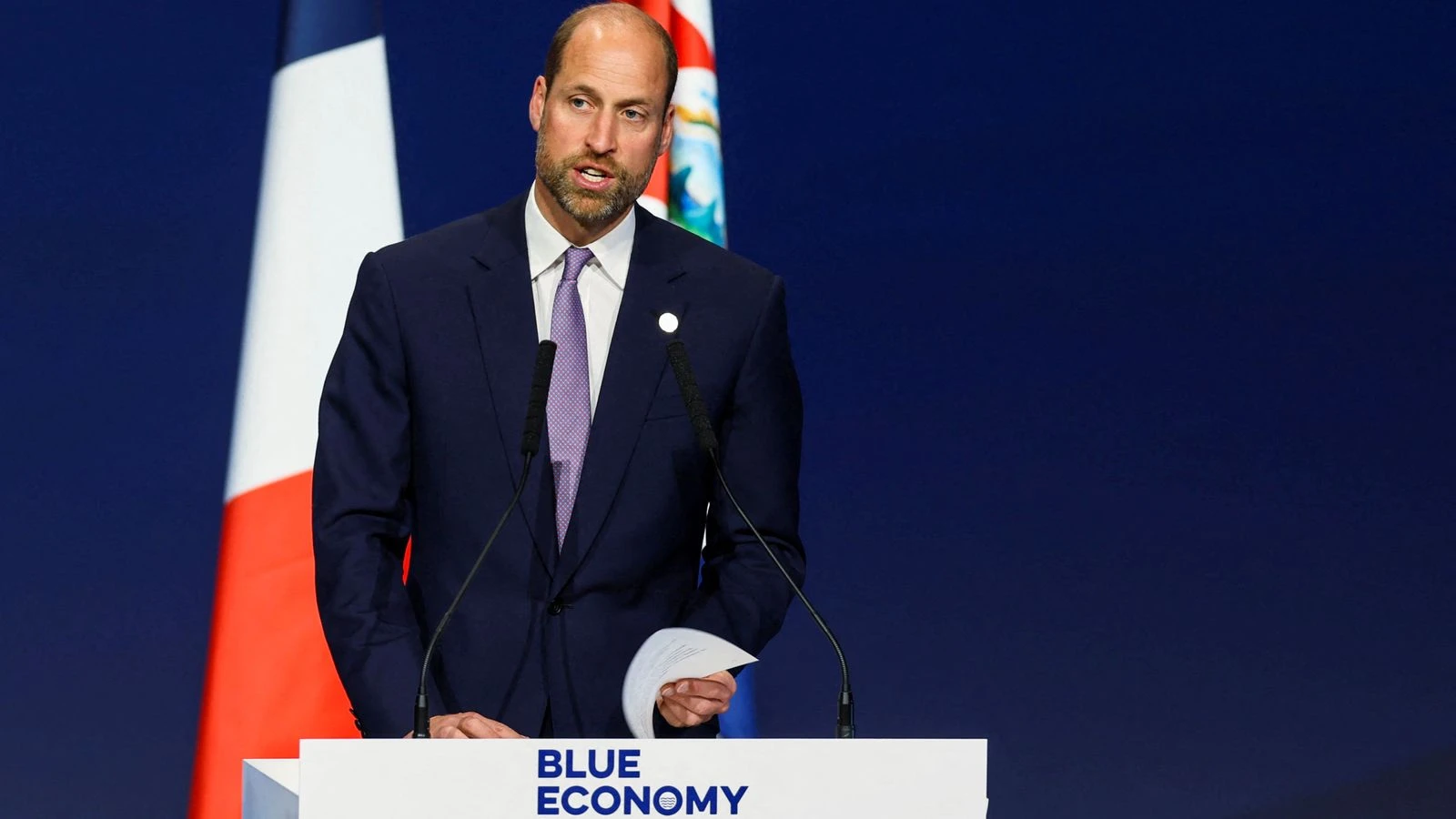 Prince William warns world's oceans are 'diminishing before our eyes'