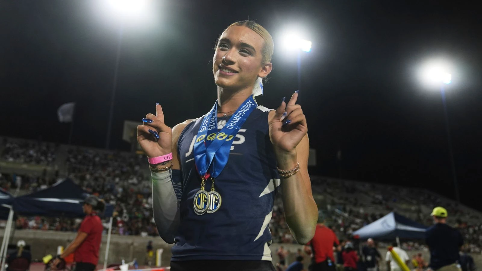 Trans athlete, 16, wins two golds and a silver after participation controversy